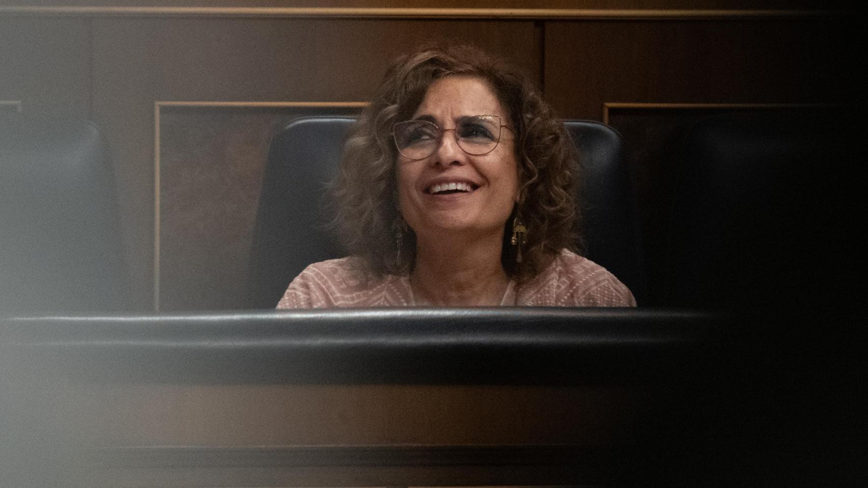 María Jesús Montero, este jueves en el Congreso durante el debate parlamentario sobre el techo de gasto.