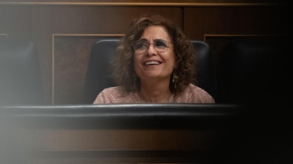 María Jesús Montero, este jueves en el Congreso durante el debate parlamentario sobre el techo de gasto.