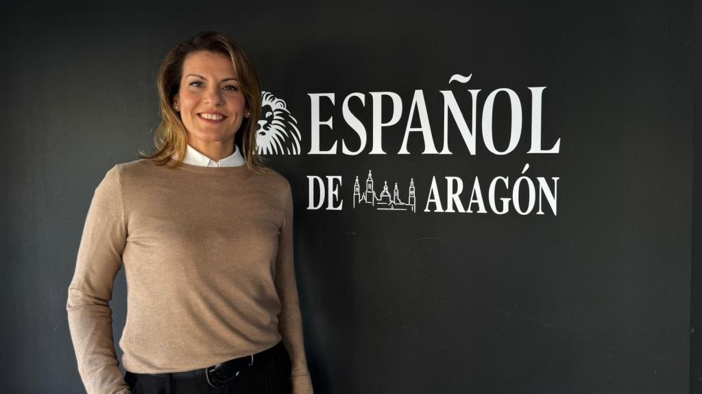 Susana Lorenzo en la redacción de EL ESPAÑOL DE ARAGÓN.