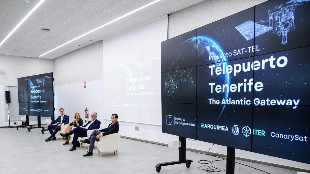 Presentación del futuro telepuerto de Tenerife