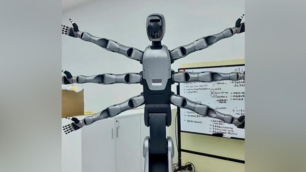 Los 6 brazos desplegados del MIRO-U.