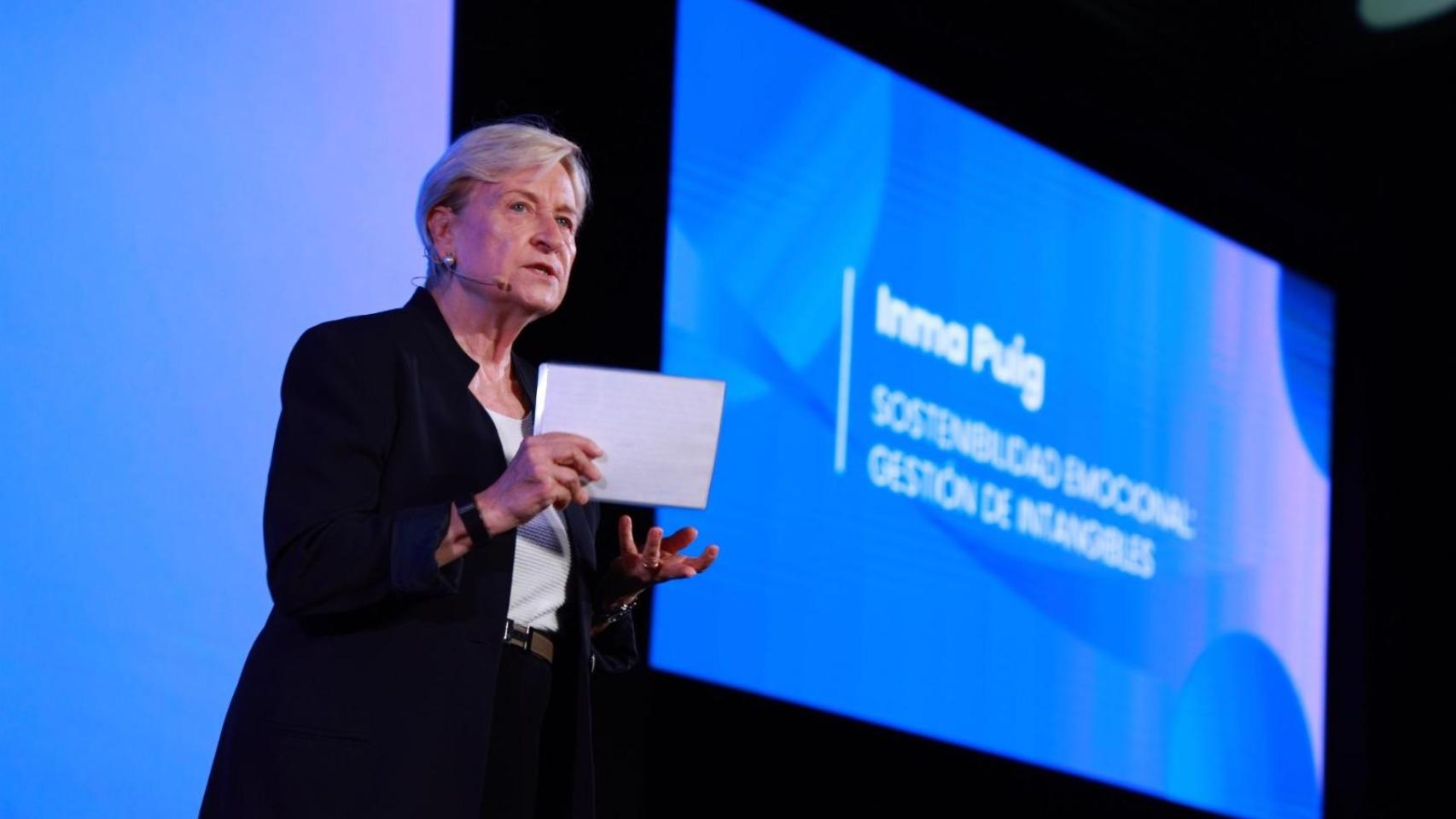 Inma Puig, en su intervención en un foro empresarial en Málaga.