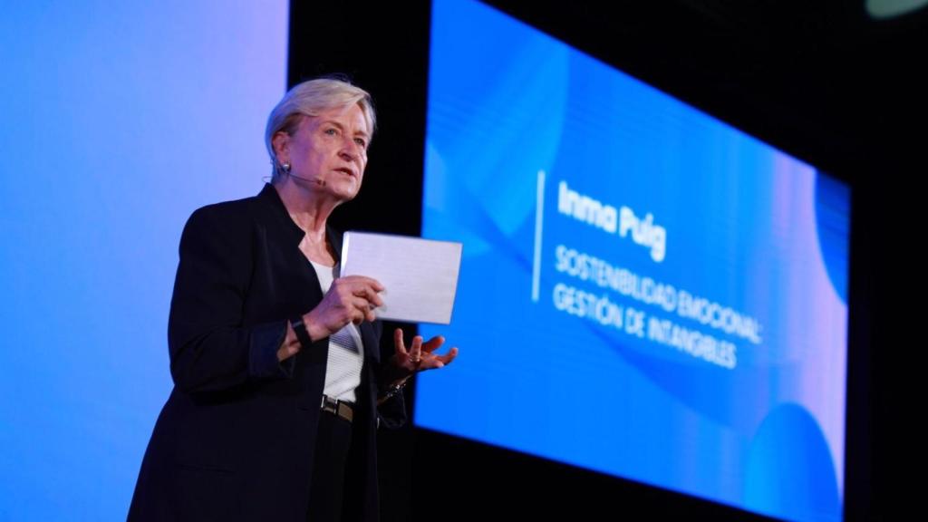 Inma Puig, en su intervención en un foro empresarial en Málaga.