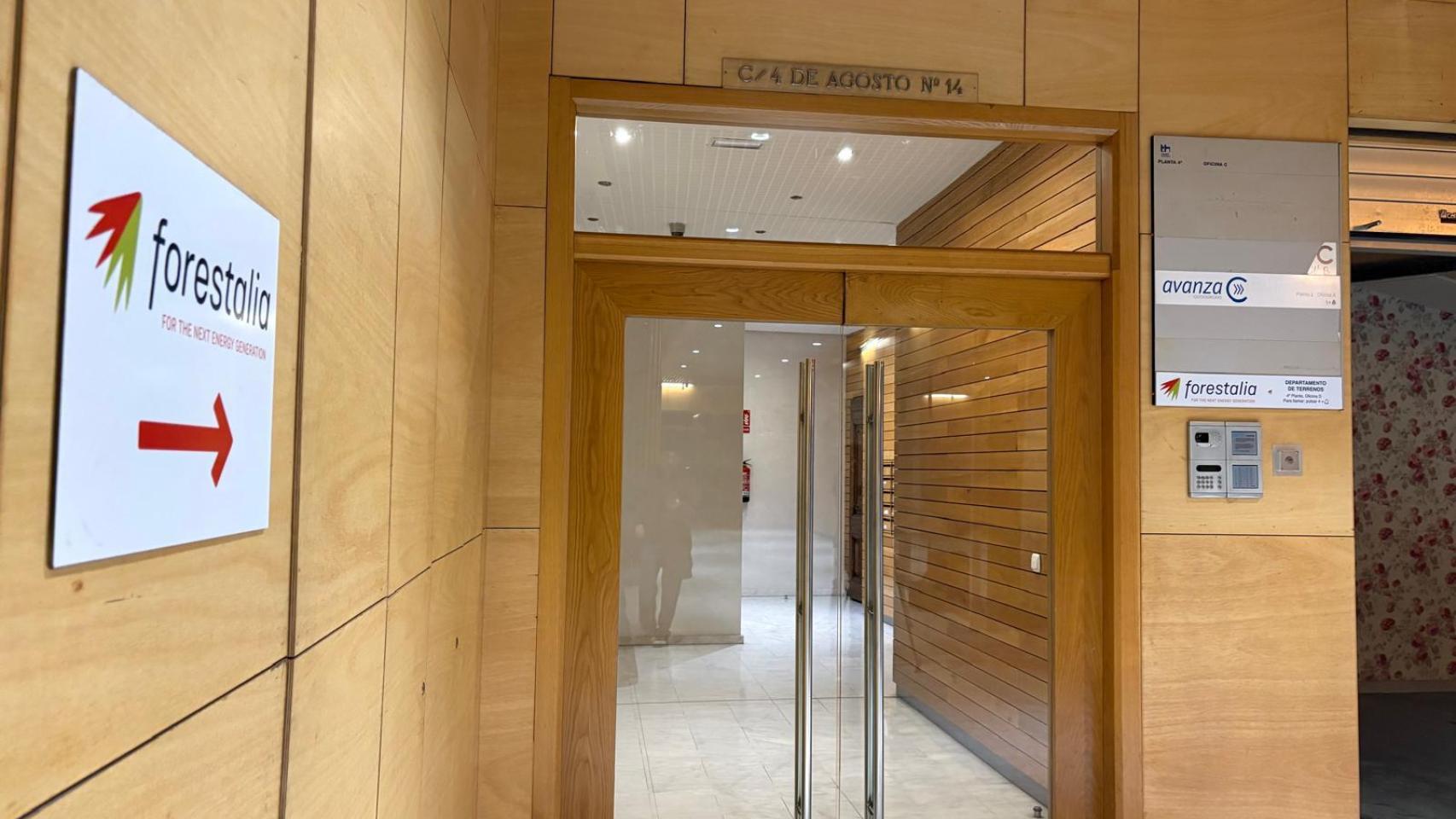 Sede de Forestalia en Zaragoza este jueves