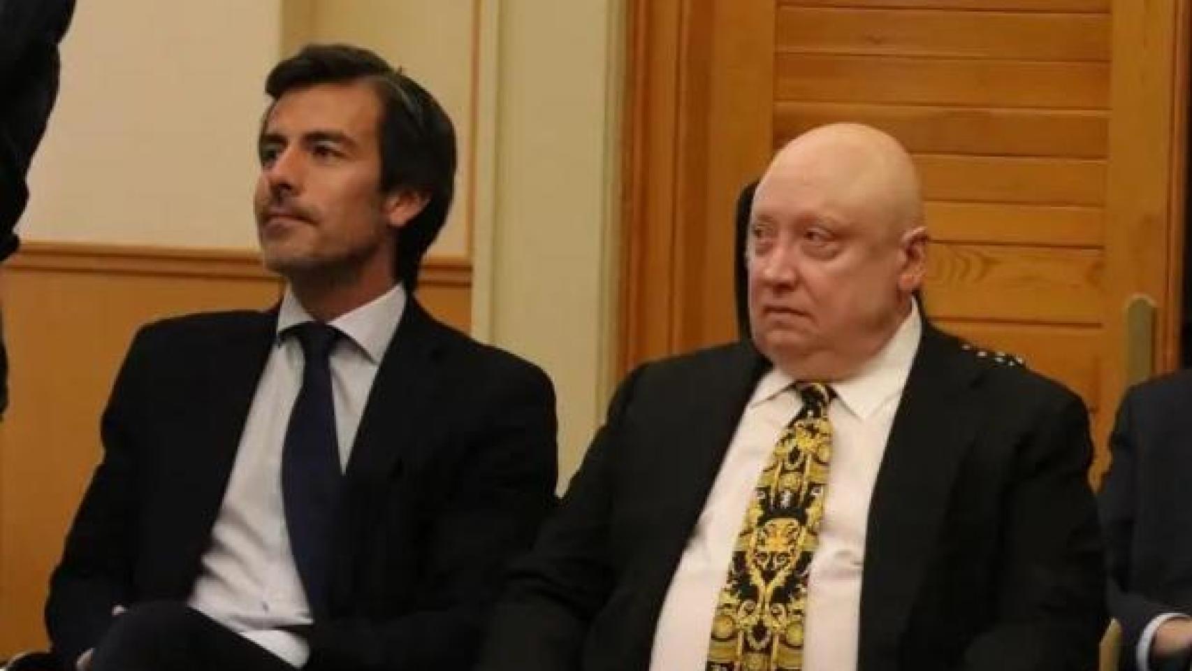 Iván Moreno (Cuatrecasas) y Fernando Samper, en su último acto público