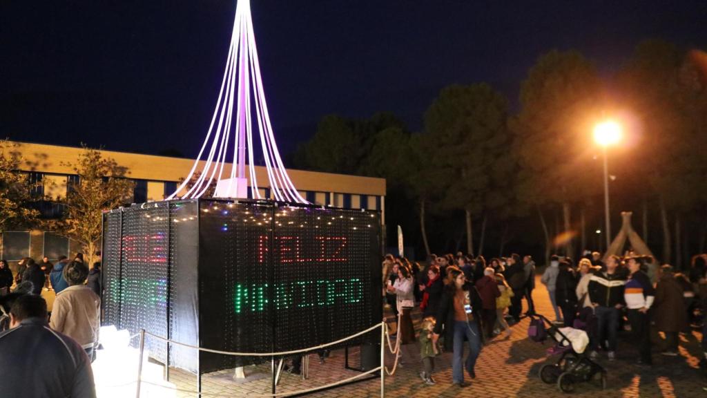 Encendido de luces Mequinenza.