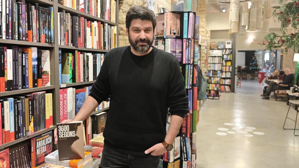 Vicent Baydal, en la librería 80 Mundos este jueves.