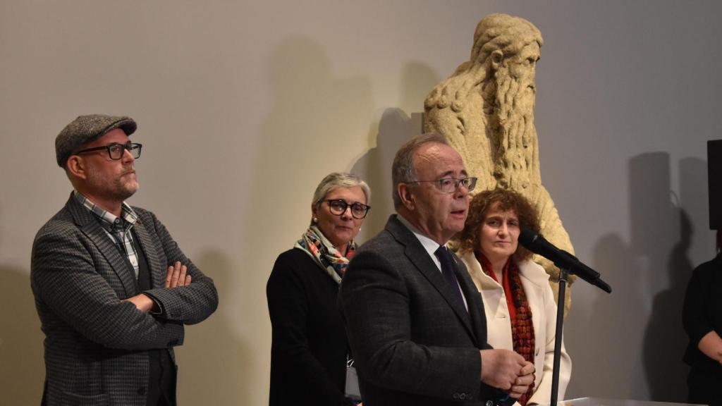 Xosé Sánchez Bugallo en su intervención durante el acto