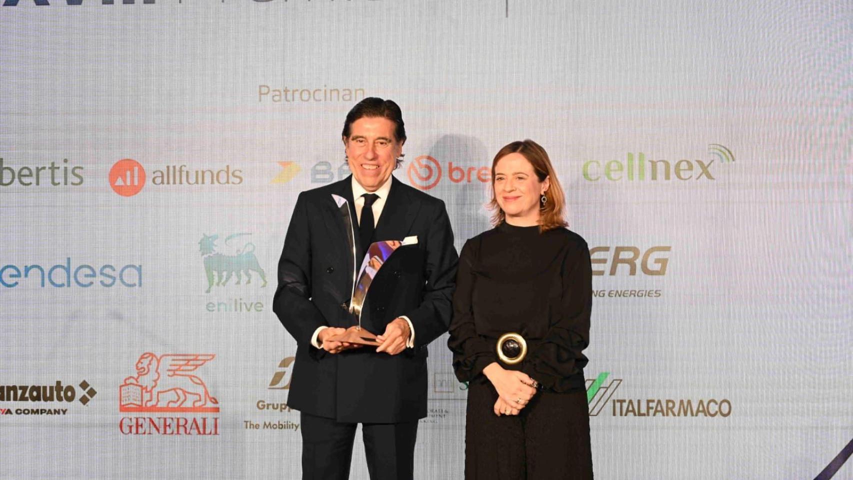 Manuel Manrique tras recibir el premio Tiepolo.
