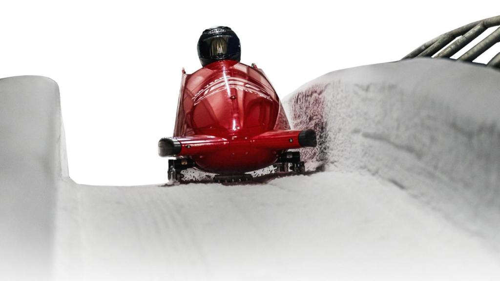 Leanna García, compitiendo en su categoría de bobsleigh