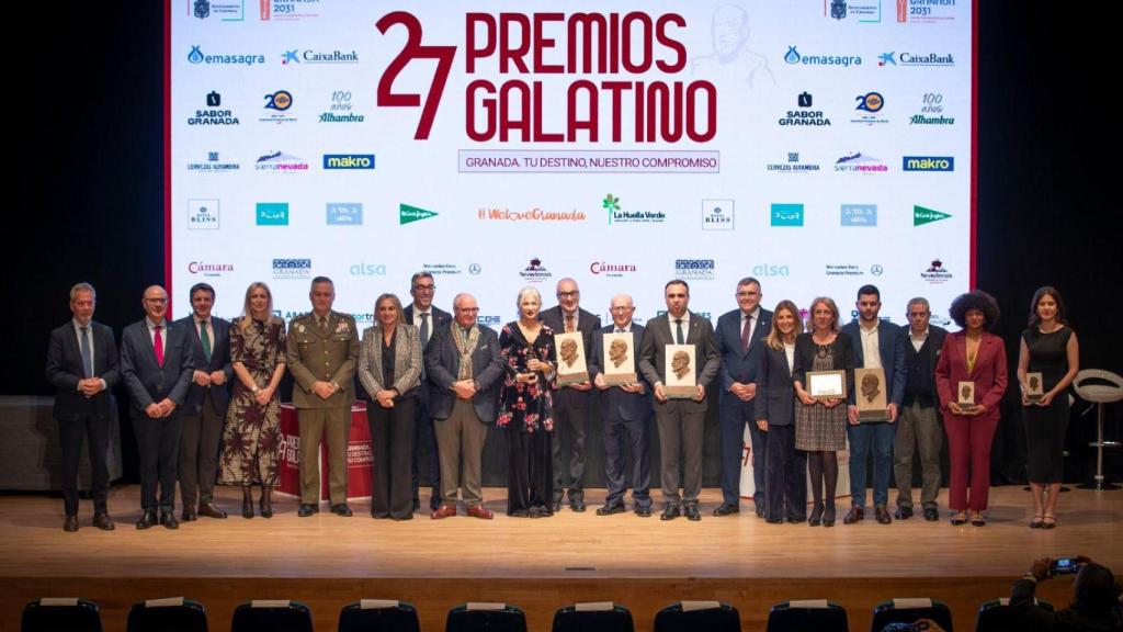 Los galardonados en la 27ª edición de los Premios Galatino.