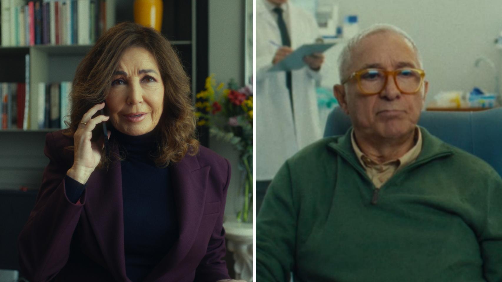 Ana Rosa Quintana y Xavier Sardà en el anuncio navideño de Campofrío 2025.