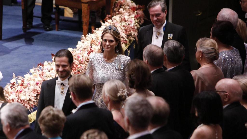 Carlos Felipe de Suecia en la entrega de los Premios Nobel.