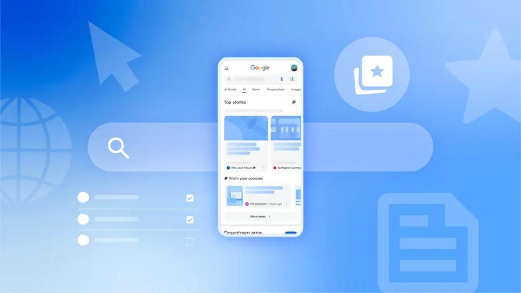 Búsqueda de Google con las nuevas Fuentes Preferidas