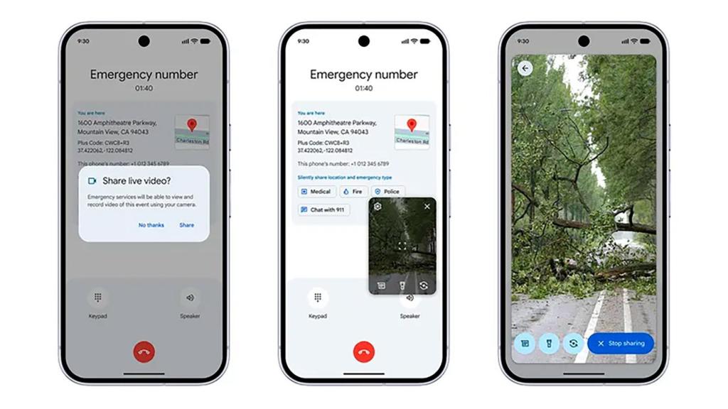 Imagen de la nueva función de emergencia de Android