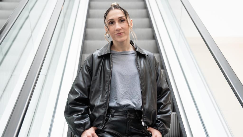 La deportista posa en el Palacio de Hielo de Madrid.