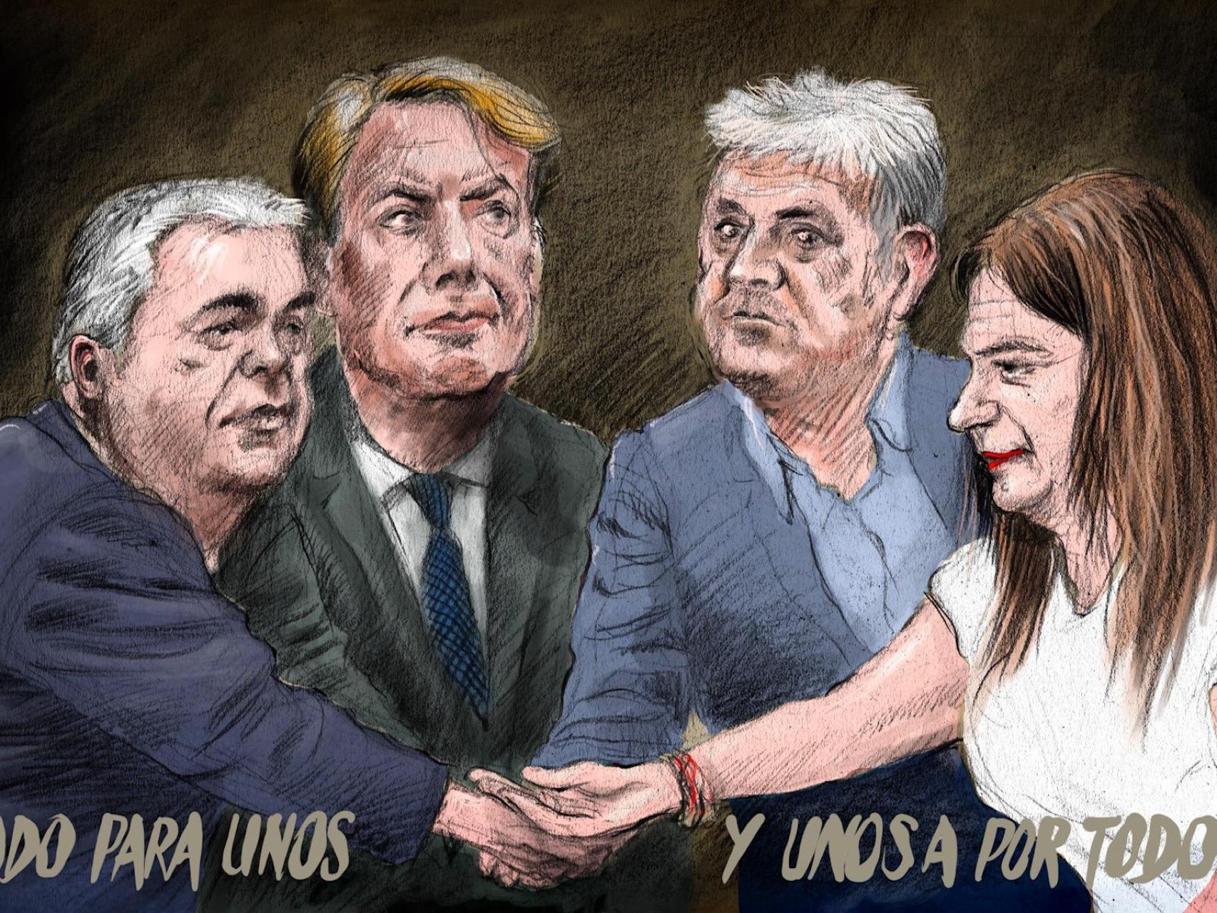 Los cuatro mosqueteros.