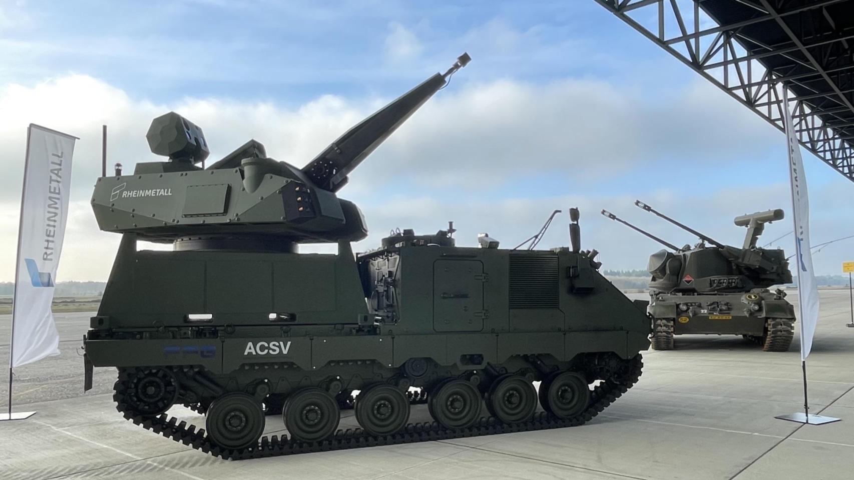 Sistema Skyranger 30 sobre un vehículo de cadenas