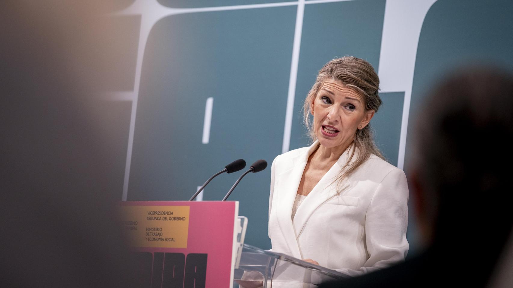 Yolanda Díaz, en el Ministerio de Trabajo.