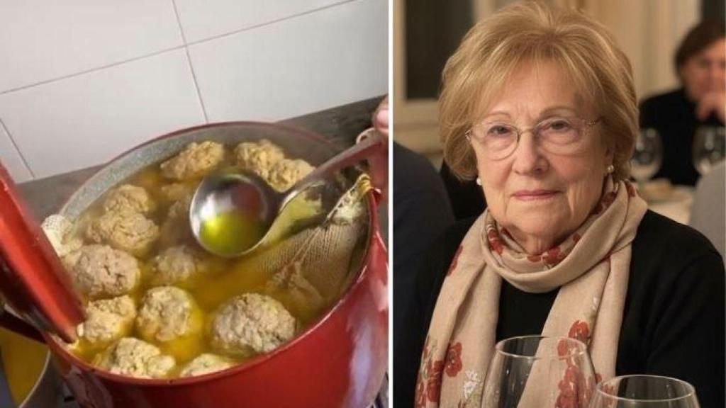 Concha, abuela valenciana, y su cocido de Navidad. EE