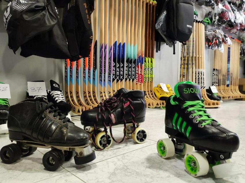 Tres patines de distintas décadas en Rolling.