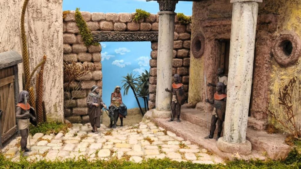 Una de las escenas del belén acuático