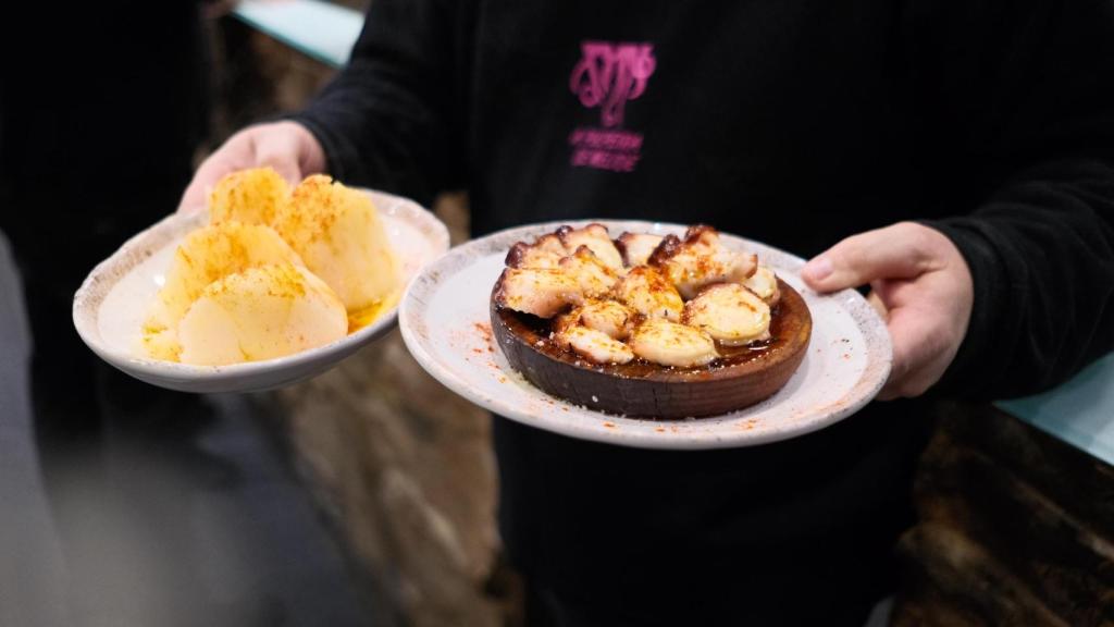 Un plato de pulpo á feira