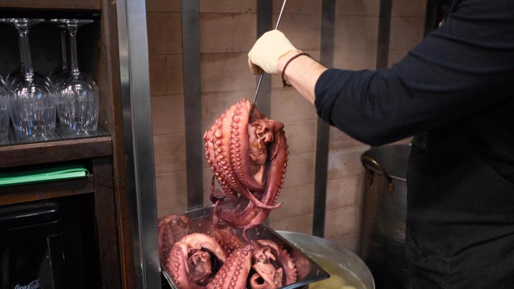 Cocinado del pulpo