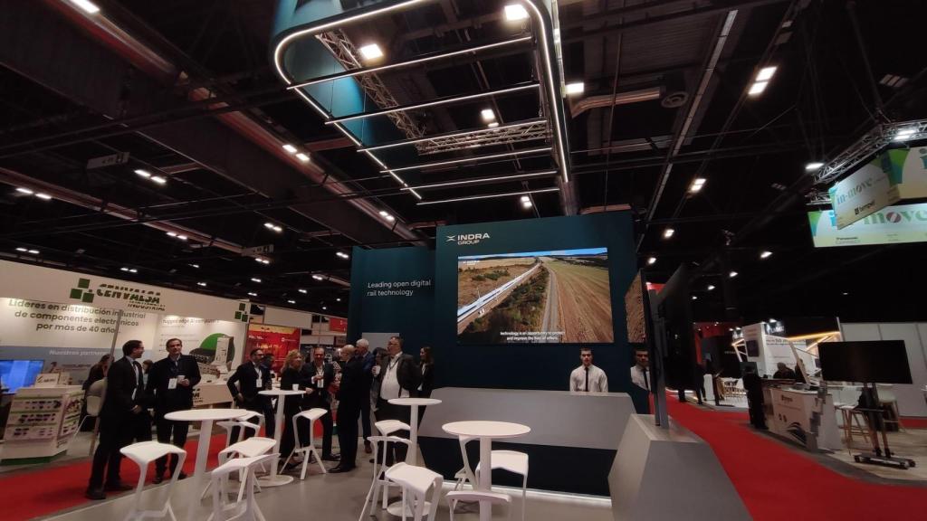 El stand de Indra Group en Rail Live 2025.