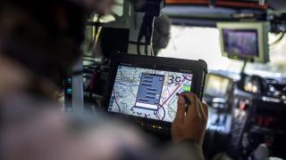 Tablet con sistema de gestión de combate conectado