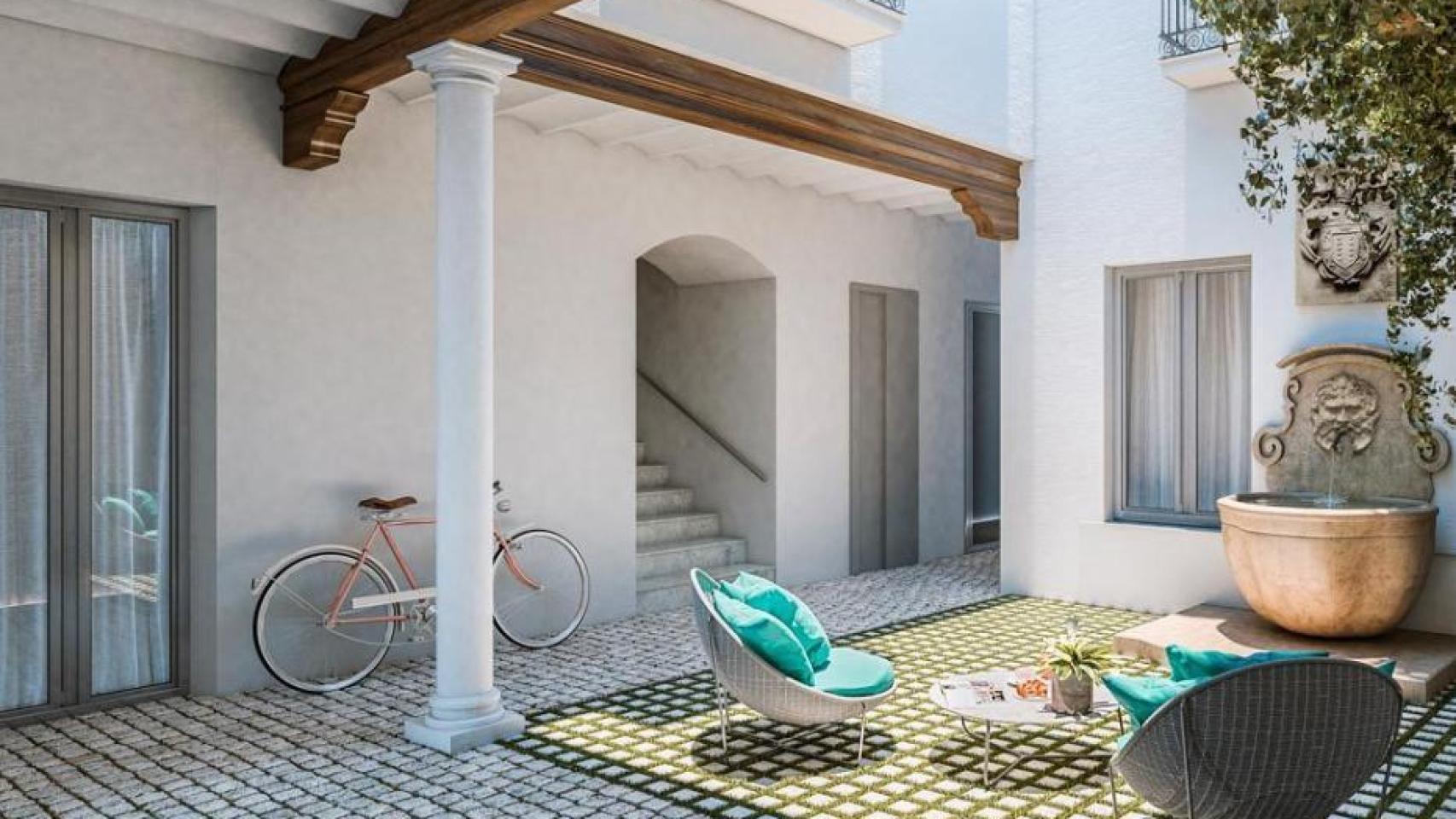 Imagen del proyecto de apartamentos turísticos.