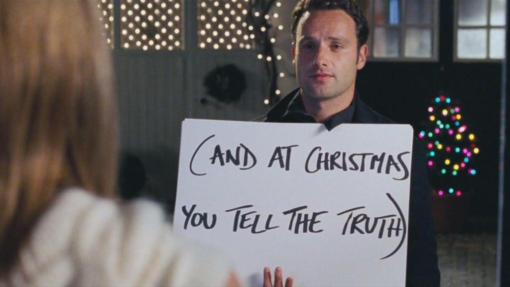 Una de las escenas más míticas de 'Love Actually' mostrando a uno de los grandes villanos de la Navidad.