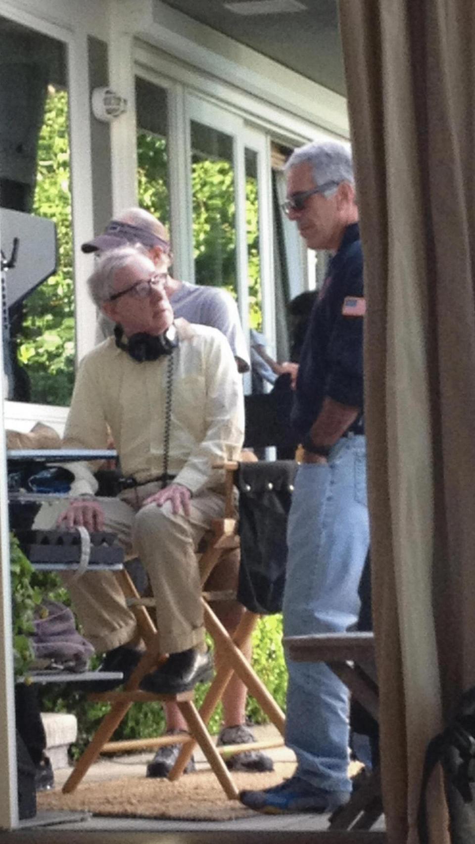 Woody Allen, con Jeffrey Epstein.