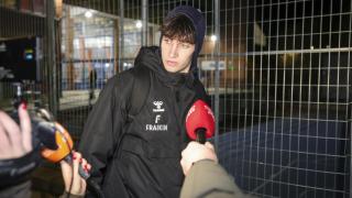 Pablo Urdangarin, tras un encuentro de balonmano celebrado en Cuenca.