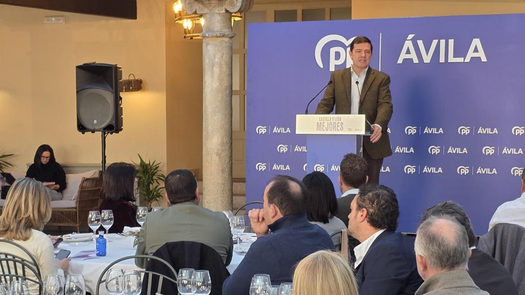 El presidente del Partido Popular de Castilla y León, Alfonso Fernández Mañueco, clausura en Ávila la Junta Directiva