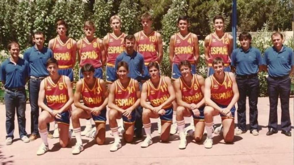 Selección española juvenil baloncesto 1985.