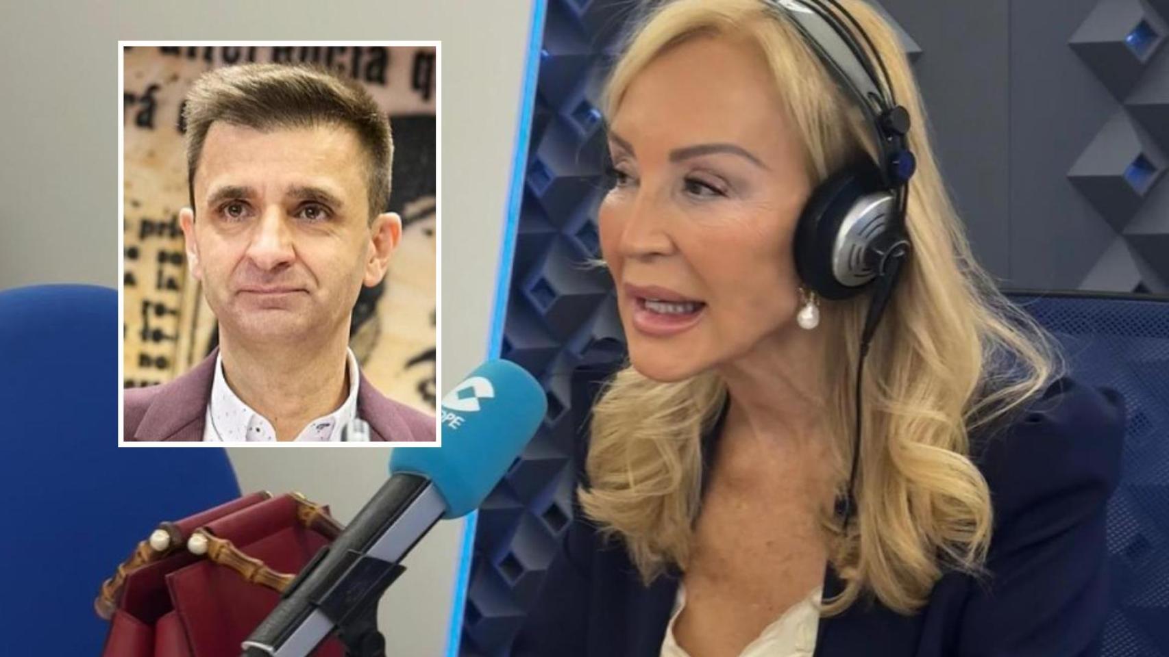 José Pablo López en la Comisión Mixta en el Senado y Carmen Lomana en la COPE.