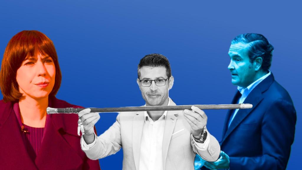 Diana Morant y Fernando Pastor, enfrentados por Toni González, en el centro.