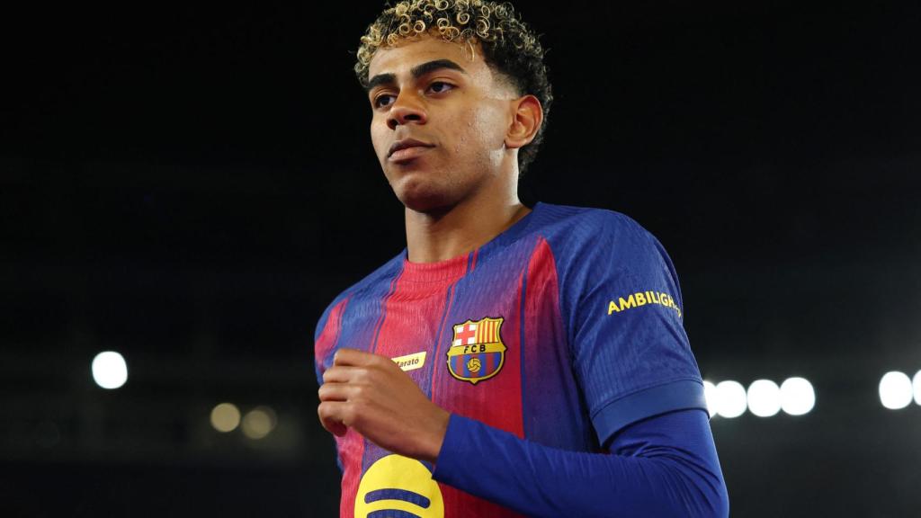 Lamine Yamal, en el partido ante Osasuna.