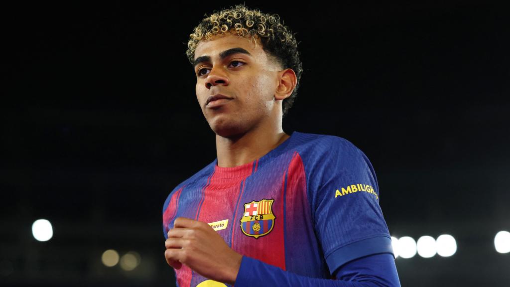 Lamine Yamal, en el partido ante Osasuna.
