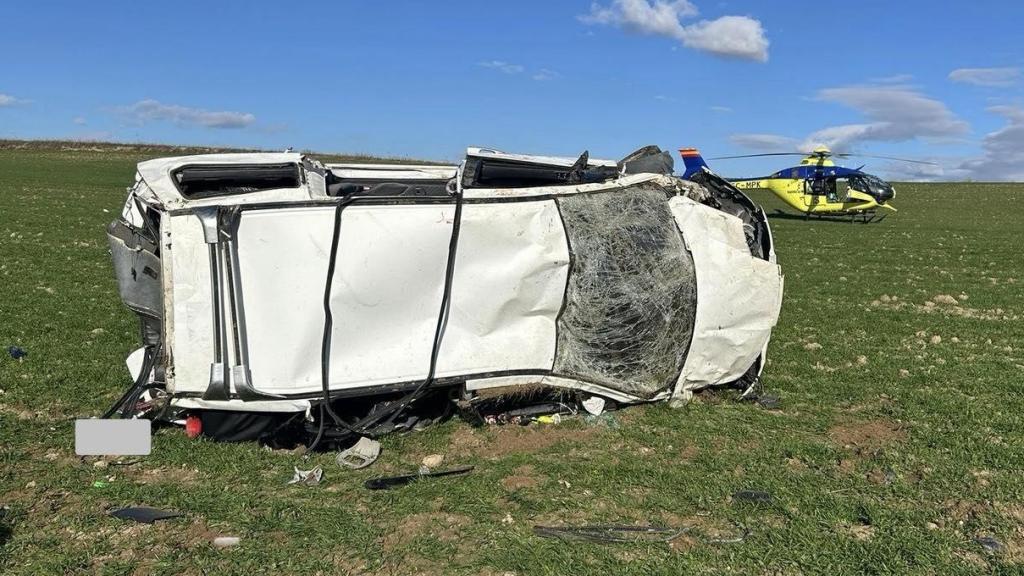 Imagen de recurso de un helicóptero medicalizado del Sescam.