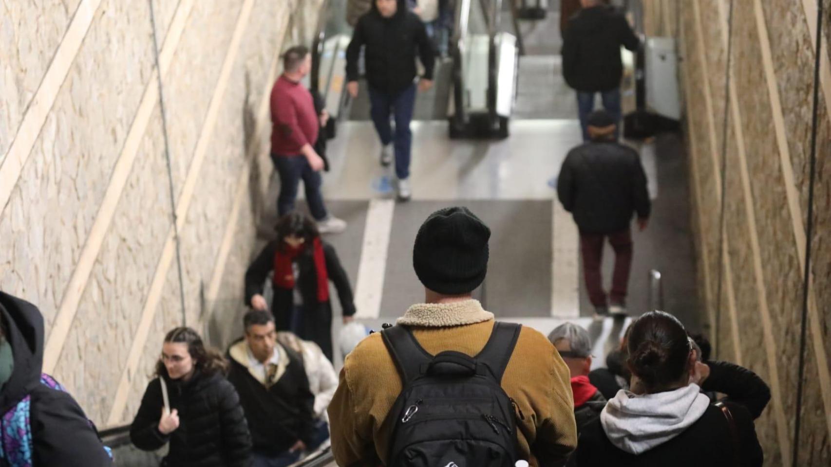 Escaleras mecánicas en el Casco Histórico de Toledo.