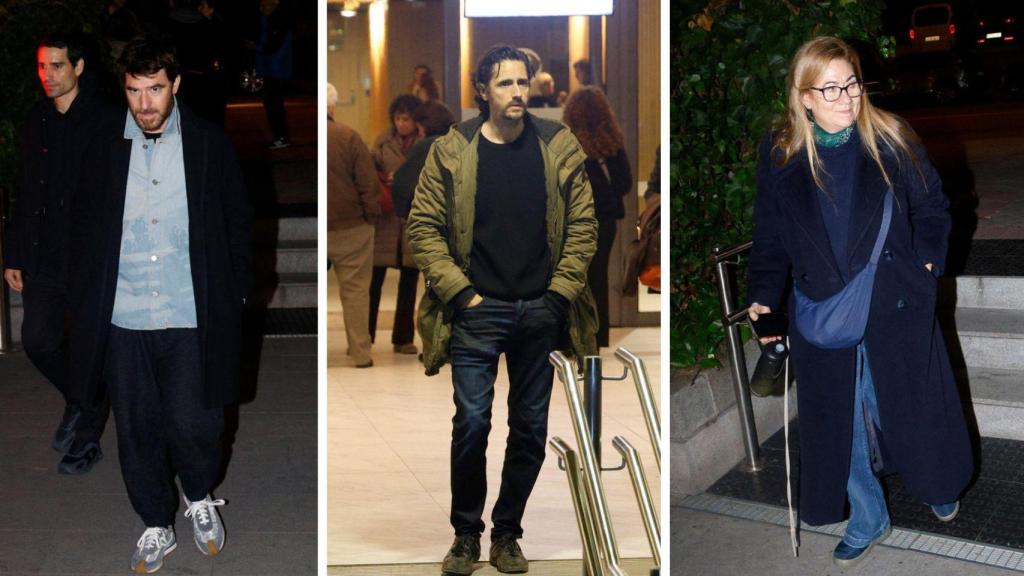 Alfonso Bassave, Juan Diego Botto y Luisa Martín acudieron al tanatorio de la M-30 de Madrid a arropar a Malena y Ernesto Alterio tras la muerte de su padre, Héctor Alterio.