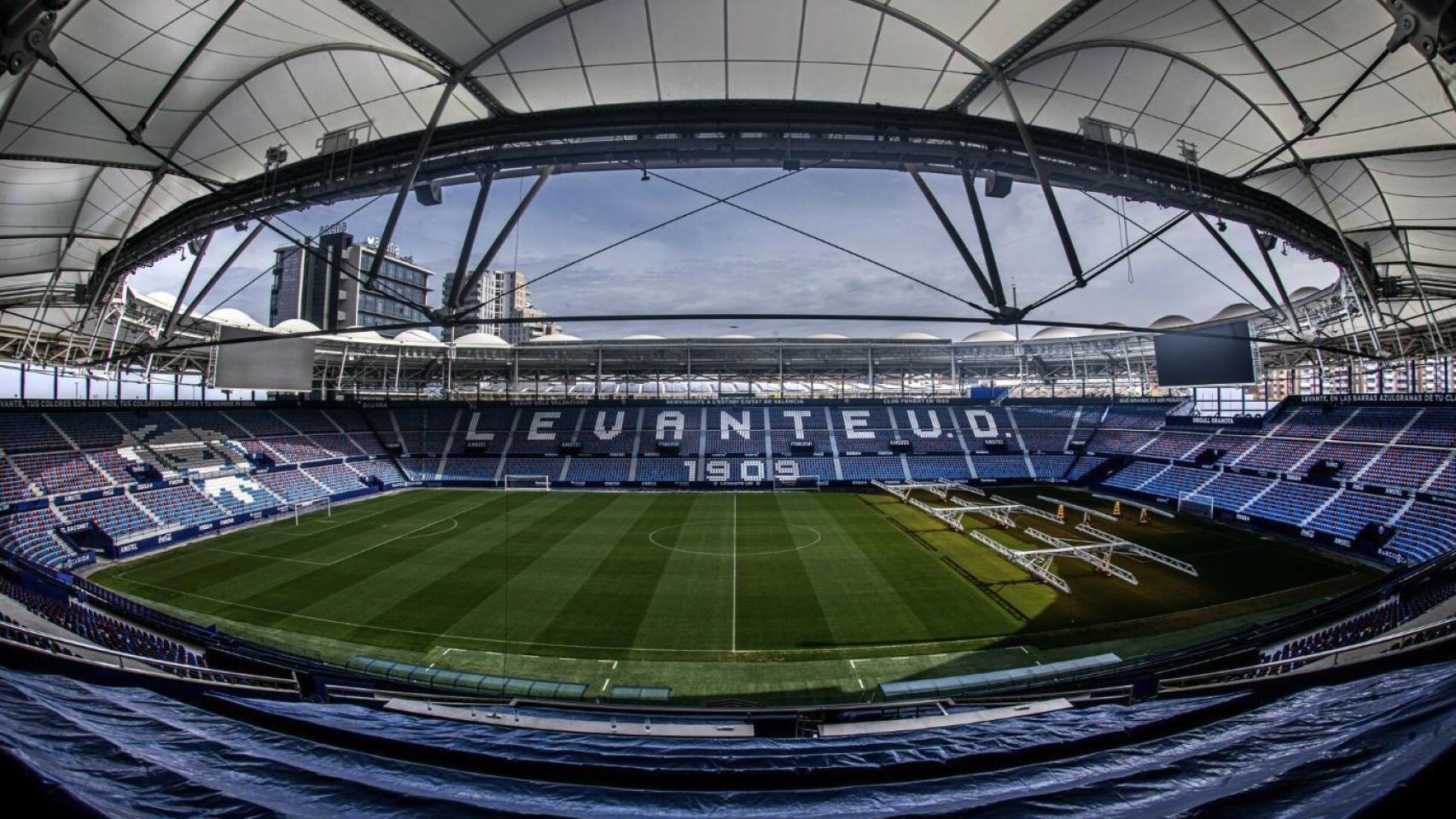 El interior del Ciutat de Valencia, el estadio del Levante UD