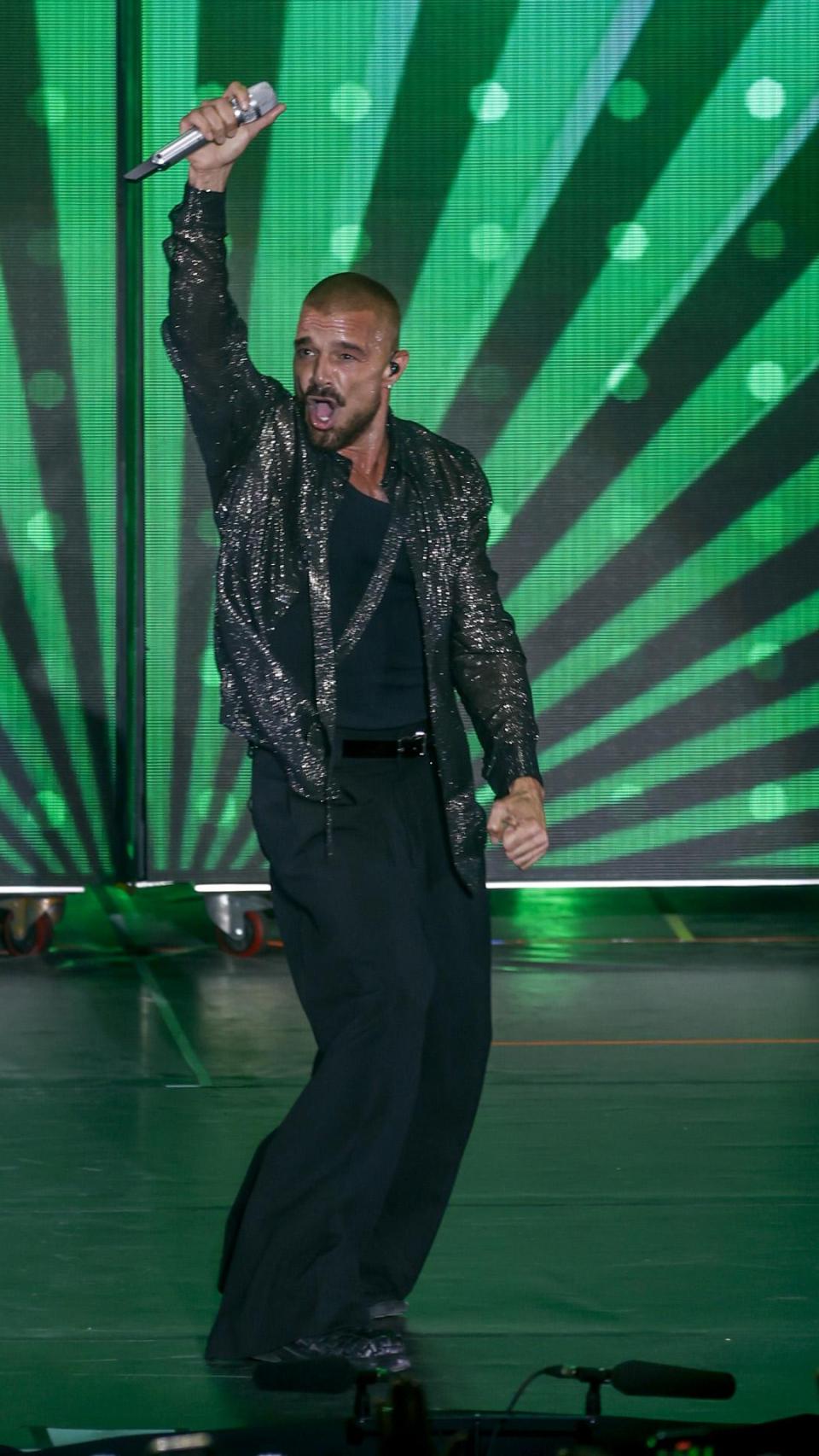 Ricky Martin, en su concierto en Starlite Madrid.