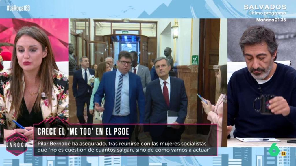 Andrea Levy y Juan del Val en 'La Roca'.