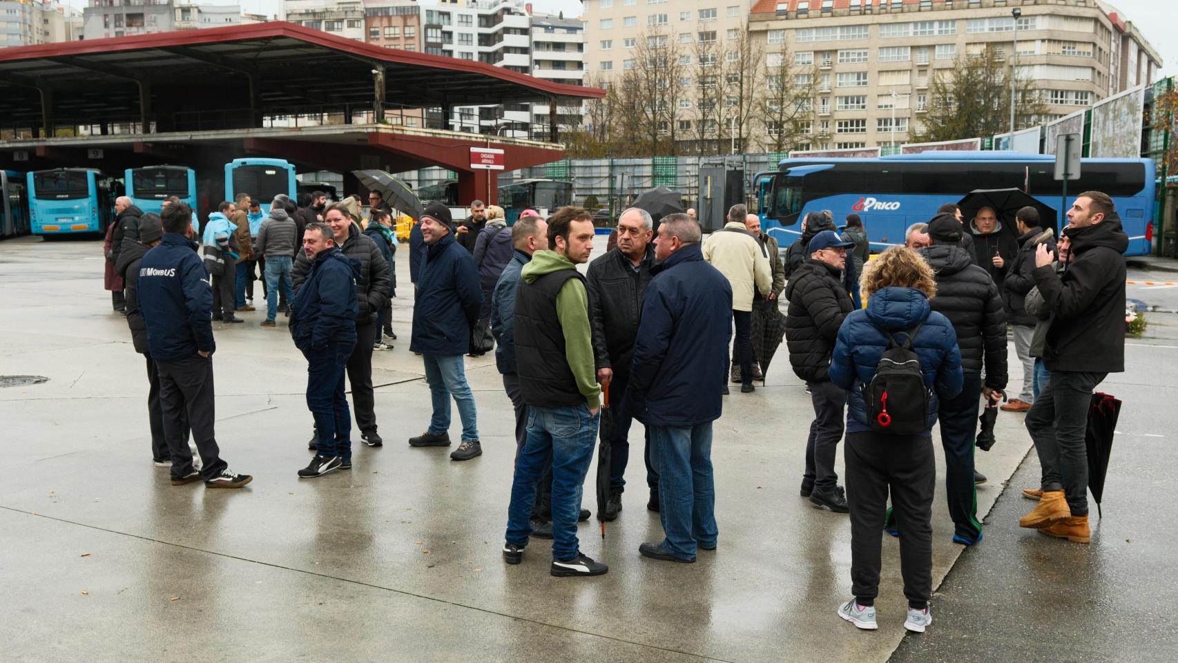 El transporte de viajeros de la provincia de A Coruña, en huelga el lunes 15: los servicios mínimos
