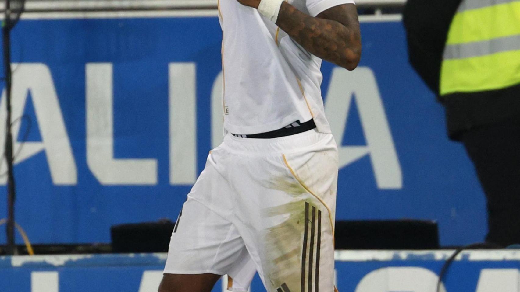 Rodrygo celebra su gol contra el Alavés