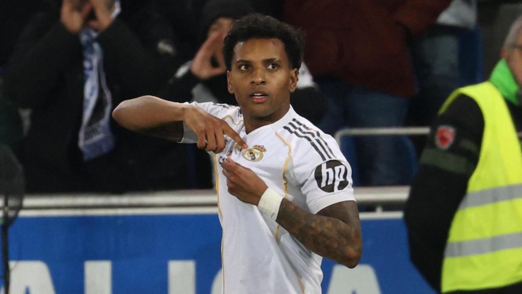 Rodrygo celebra su gol contra el Alavés