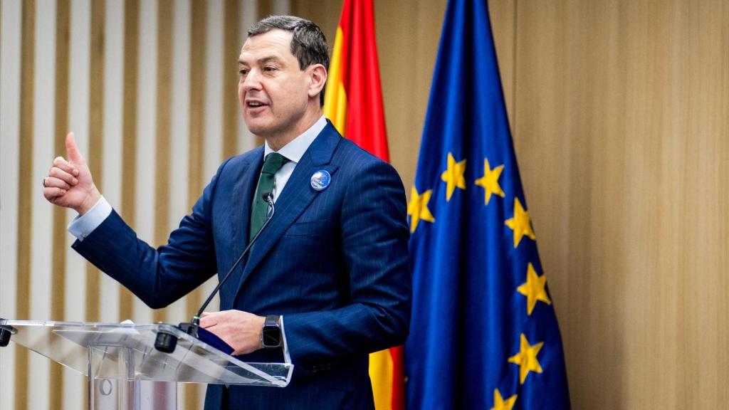 Juanma Moreno, la pasada semana en Bruselas.